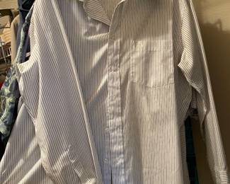 Christian Dior Men’s Striped Long Sleeve Dress Shirt
