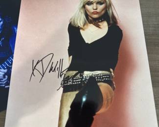 Debbie Harry Autographed Blondie Promo Photo