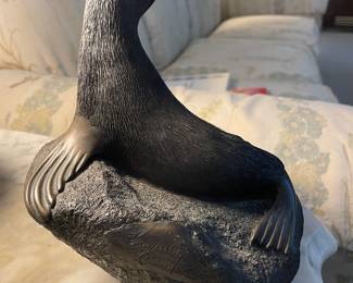 Bronze Seal Sculpture by Phil Vanderlei