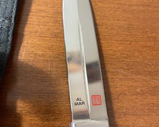 1980 Al Mar Shadow Seki Japan Boot Dagger and Sheath