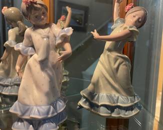 Lladro "Juanita Flamenco Dancer" and "Lolita Flamenco Dancer" Figurines