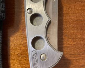 2001 Buck 560 Titanium Xlti Folding 110 Lockback Knife and Sheath