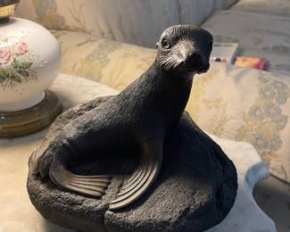 Bronze Seal Sculpture by Phil Vanderlei