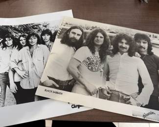 UFO Rock Band Chrysalis Promo Photo, Black Sabbath Promo Photo