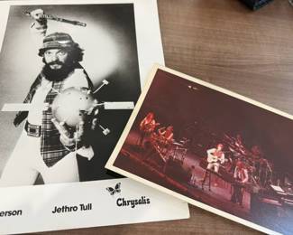 Ian Anderson Jethro Tull Chrysalis Promo Photo, Jethro Tull Concert Snapshot Photo