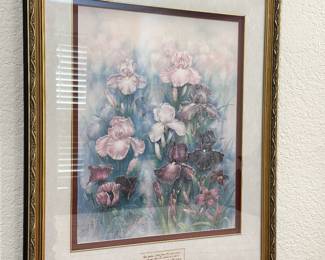Floral Wall Art by John Cheng, Signed and numbered 565/950