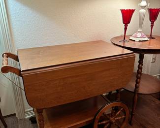 Vintage Maple Tea Cart