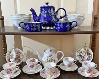 Tea Pots and Tea Cup Collection