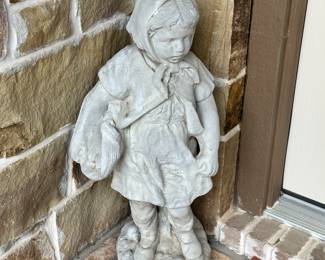 Cement Girl to Welcome Guests