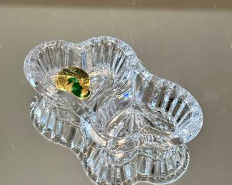 Waterford Crystal, Double Heart, Ring Holder