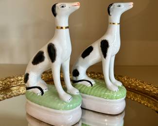 Pair of Greyhound Whippet