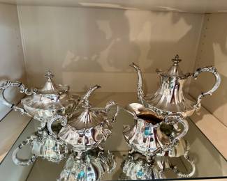 Reed & Barton #6710, "Victorian/Burgundy" 4 pc Tea Set