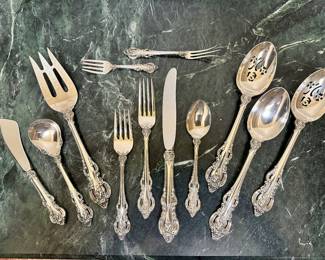 Sterling Silver, Towle “El Grandee” 8, 4 piece place settings plus 8 pc Expanded Hostess.