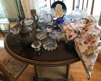 Table and crystals