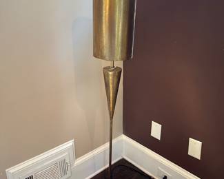 Modern brass floor lamp