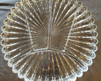 Vintage Heisey Glass Oval 5 Part Relish Dish Crystolite Pattern Circa 1937-57