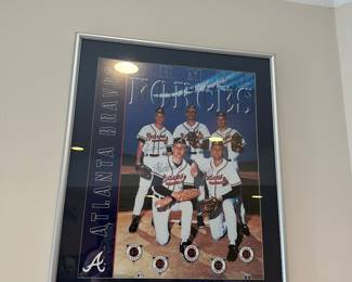 Vintage Autographed Atlanta Braves “Armed Forces” poster 