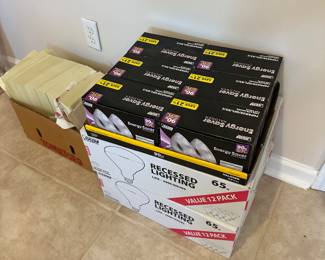 Tons of light bulbs new in package 
