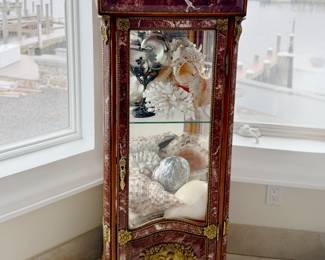 PINK MARBLE DISPLAY CABINETS