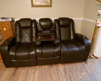 Electric recliner with heat and massage