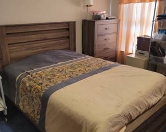 Ashley Furniture Full Bed, Beautyrest Adjustable Mattress & Frame, Ashley Furniture Chest of Drawers