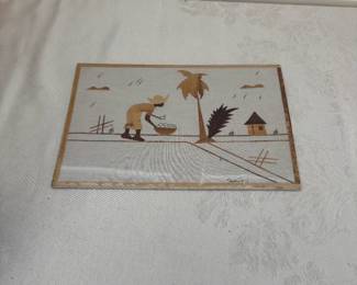 Haiti Wood Marquetry Planter