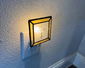 Etched Glass Night Light