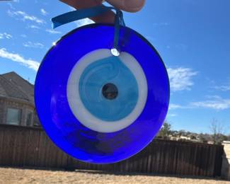 Evil Eye Protector 4" Art Glass