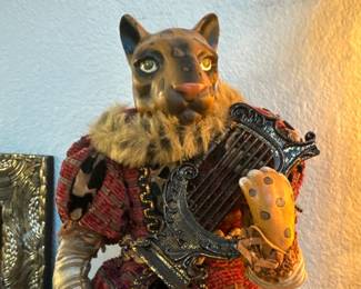 Royal Court Cheetah Standing Dolls (2) (Ask - Boxed Behind Desk)