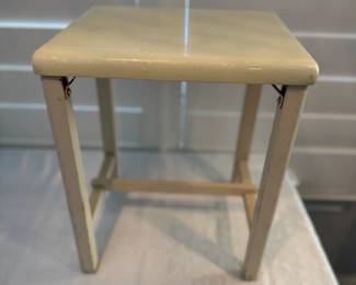 Small Vintage Yellow Stool/Bench