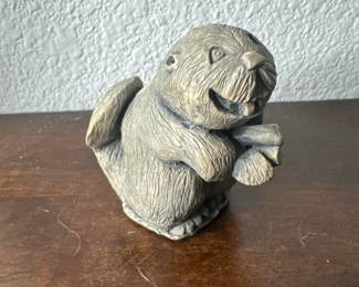 Beaver Made from St Helens Volcanic Eruption Lava