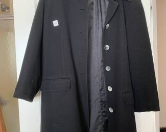 #52	Henig furs black wool coat, size 16	 $50.00 
