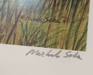 #27	signed print Turner Creek in Savannah Georgia 239/933 by Michael Soka	 $75.00 
