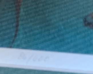 #129	Print of 2 ladies, signed 88/668	 $80.00 
