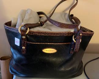 #62	Brahmin brown leather purse with bag	 $60.00 
