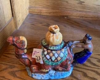 #23	Majolica camel pitcher	 $20.00 
