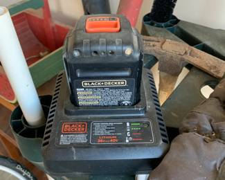 #126	Black and Decker battery operated blower with battery	 $35.00 
