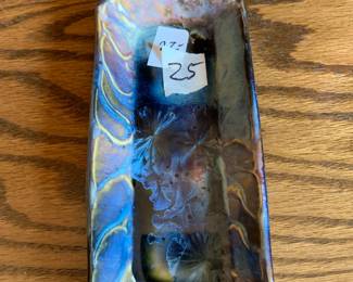 #25	Bill Campbell ceramic 7 inch dish	 $22.00 

