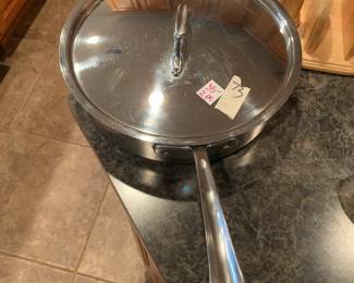 #73	All clad skillet with lid, 11"	 $35.00 
