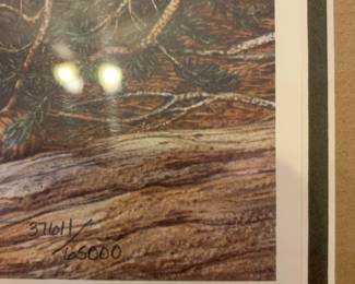 #36	Bev Doolittle, signed framed print 37611 of 65000. 29x36 with 550 piece puzzle	 $500.00 
