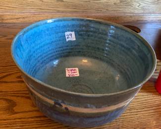 #29	Signed Timothy Webber ceramic bowl, 10x6	 $40.00 
