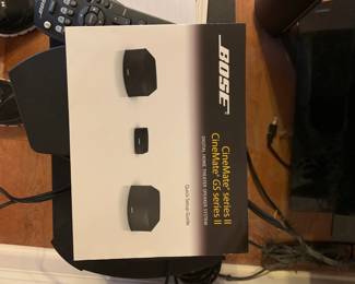 #35	bose GS series 2 Cinemate with 2 small and 1 large speaker with remote	 $125.00 
