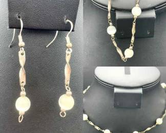 Jewelry Set With Sterling Silver Clasps
