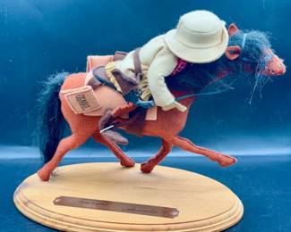 1993 Annalee Folk Hero Series PONY EXPRESS Horse & Rider Doll RARE
