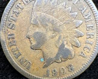1908-S “F” Indian Head Cent
