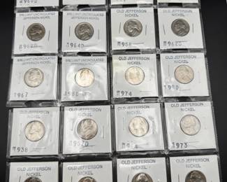 Sleeved Jefferson Nickel Collection
