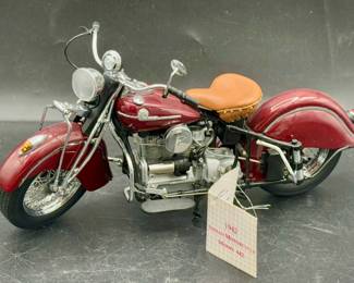 Franklin Mint 1942 Indian 442 Motorcycle 1:10 Scale Model
