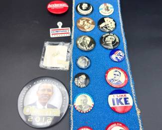 Political Presidential Pin Lot
