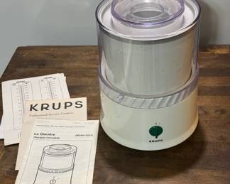 Krups Ice Cream Maker
