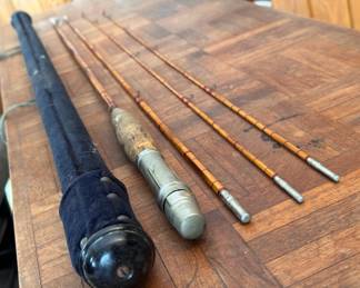 Fishing Rod With Fitted Pole Holder And Sheath
